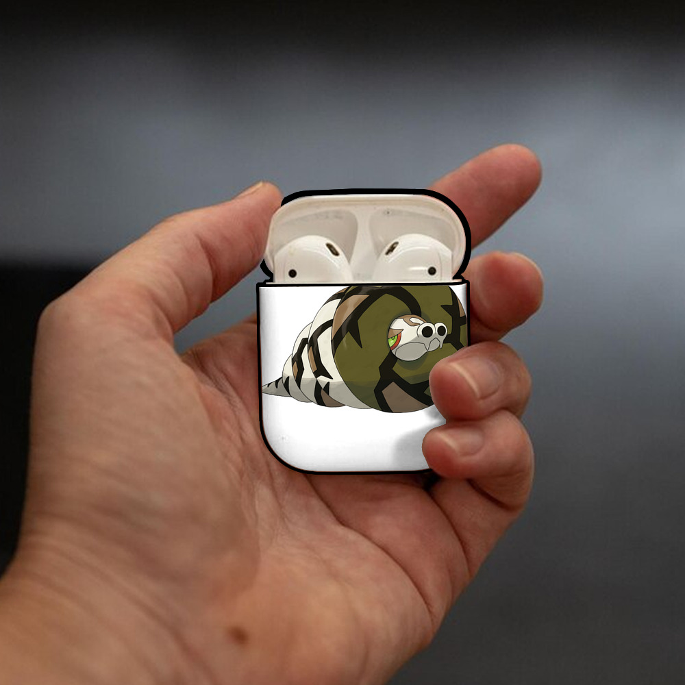 ポケットモンスター Pokémon AirPods 第2世代保護ケース ハードシェル ブラック 耐衝撃・防指紋・カラビナ付き