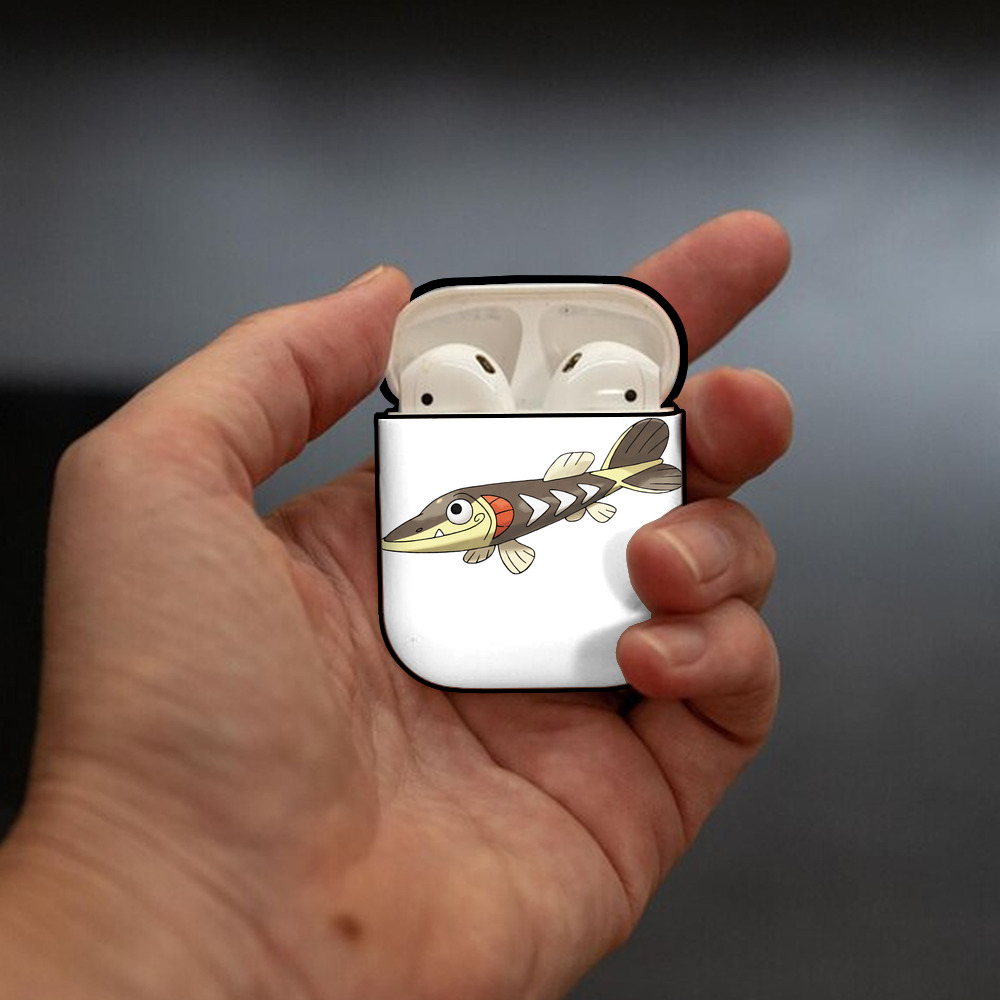 ポケットモンスター Pokémon AirPods 第2世代保護ケース ハードシェル ブラック 耐衝撃・防指紋・カラビナ付き