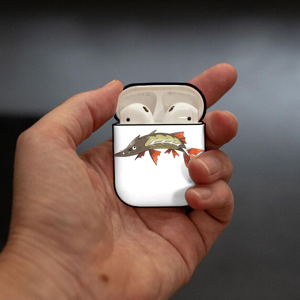 ポケットモンスター Pokémon AirPods 第2世代保護ケース ハードシェル ブラック 耐衝撃・防指紋・カラビナ付き