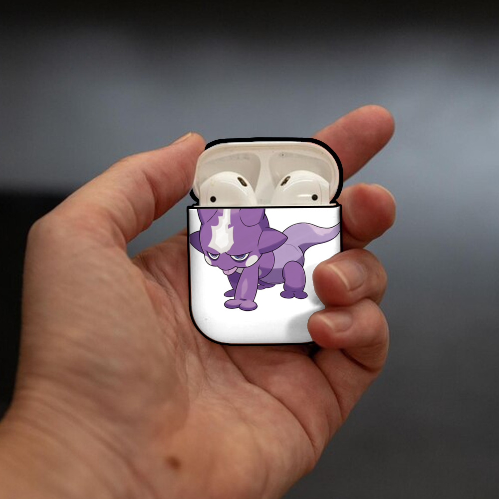 ポケットモンスター Pokémon AirPods 第2世代保護ケース ハードシェル ブラック 耐衝撃・防指紋・カラビナ付き