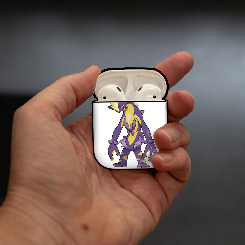 ポケットモンスター Pokémon AirPods 第2世代保護ケース ハードシェル ブラック 耐衝撃・防指紋・カラビナ付き