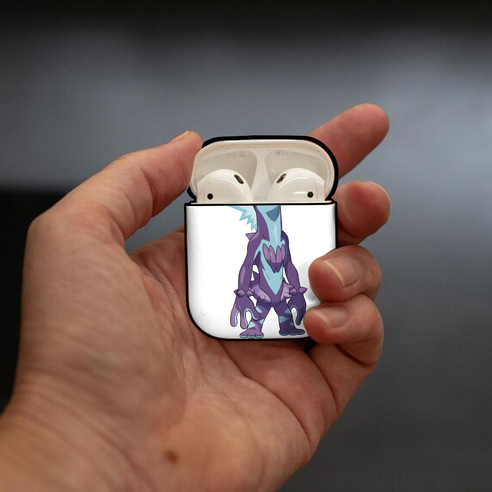 ポケットモンスター Pokémon AirPods 第2世代保護ケース ハードシェル ブラック 耐衝撃・防指紋・カラビナ付き