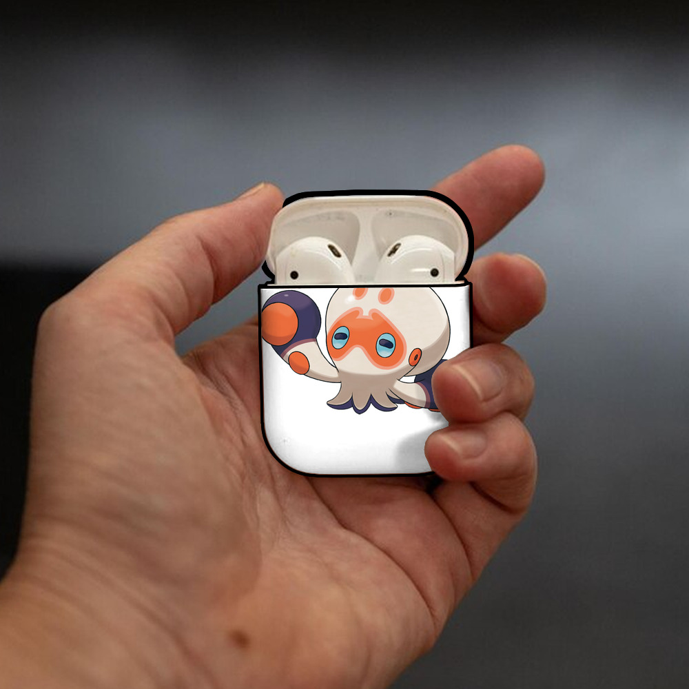 ポケットモンスター Pokémon AirPods 第2世代保護ケース ハードシェル ブラック 耐衝撃・防指紋・カラビナ付き