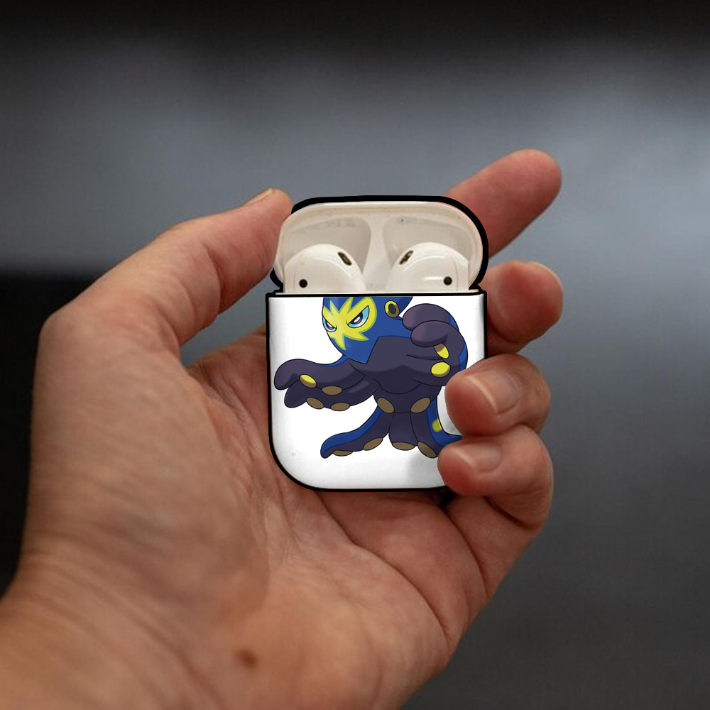 ポケットモンスター Pokémon AirPods 第2世代保護ケース ハードシェル ブラック 耐衝撃・防指紋・カラビナ付き