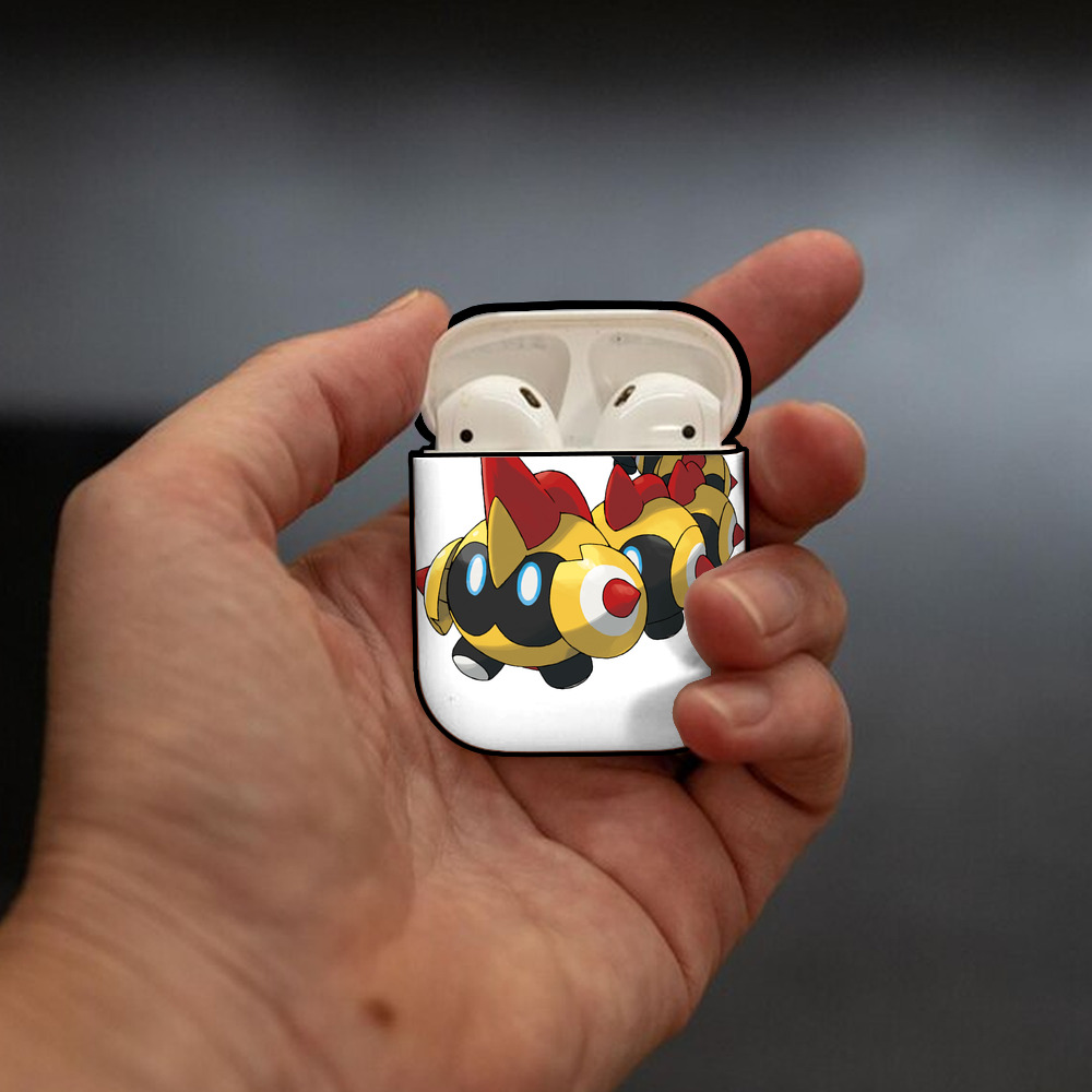 ポケットモンスター Pokémon AirPods 第2世代保護ケース ハードシェル ブラック 耐衝撃・防指紋・カラビナ付き