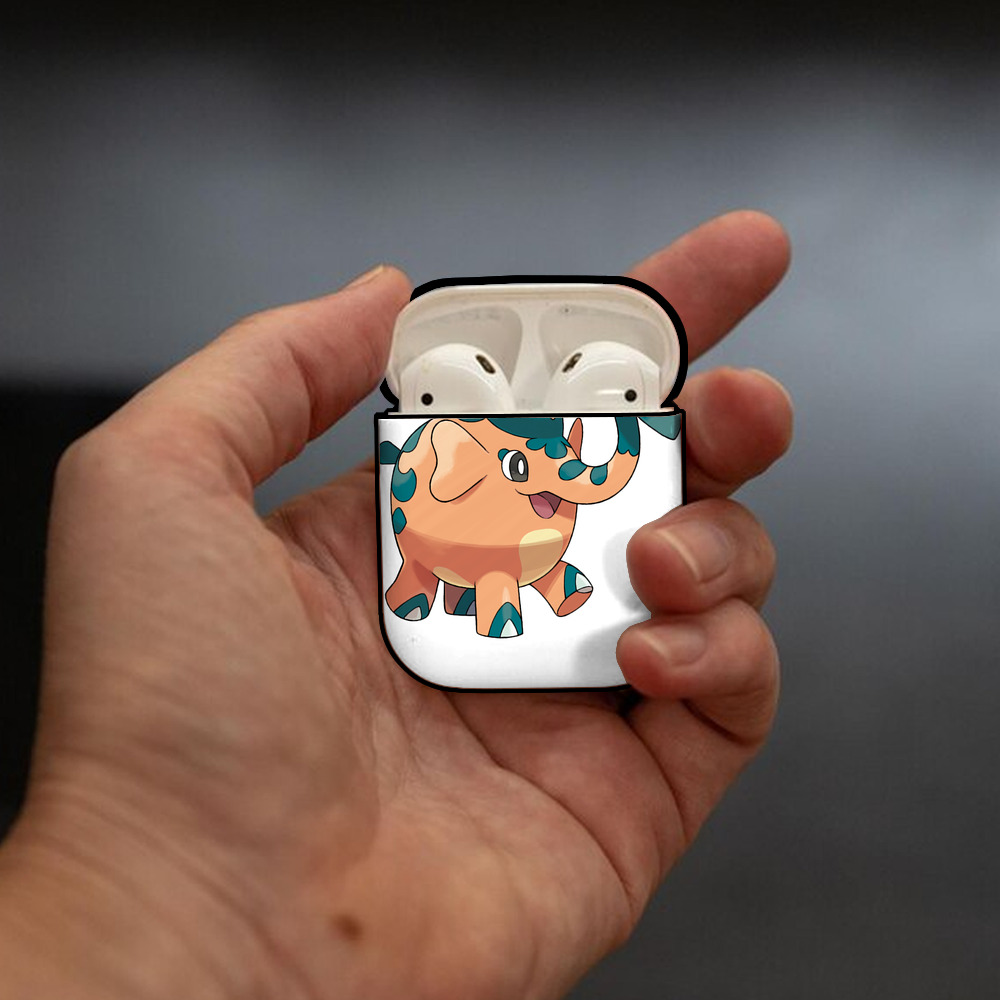 ポケットモンスター Pokémon AirPods 第2世代保護ケース ハードシェル ブラック 耐衝撃・防指紋・カラビナ付き