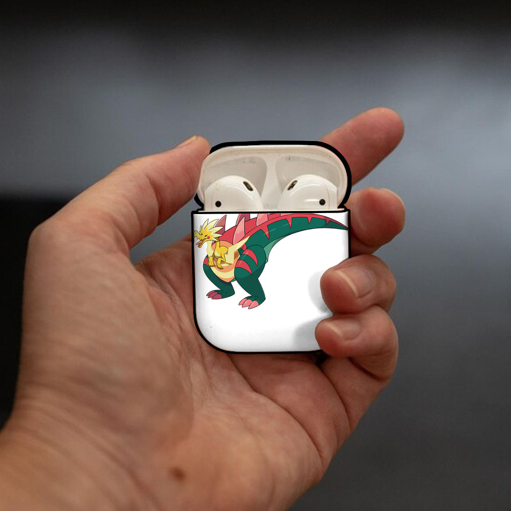 ポケットモンスター Pokémon AirPods 第2世代保護ケース ハードシェル ブラック 耐衝撃・防指紋・カラビナ付き