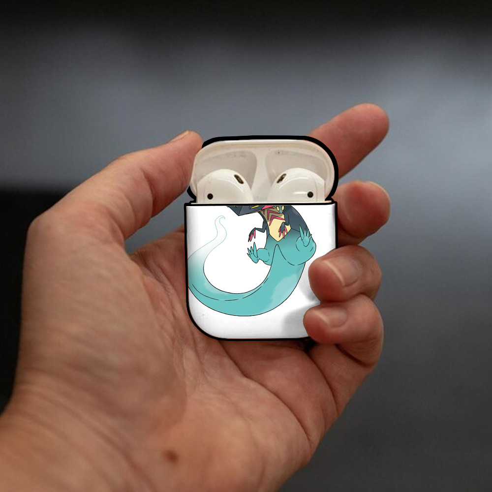 ポケットモンスター Pokémon AirPods 第2世代保護ケース ハードシェル ブラック 耐衝撃・防指紋・カラビナ付き