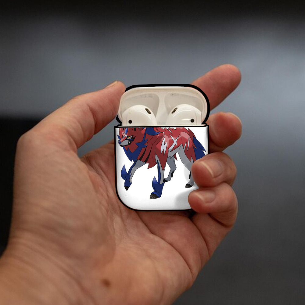 ポケットモンスター Pokémon AirPods 第2世代保護ケース ハードシェル ブラック 耐衝撃・防指紋・カラビナ付き