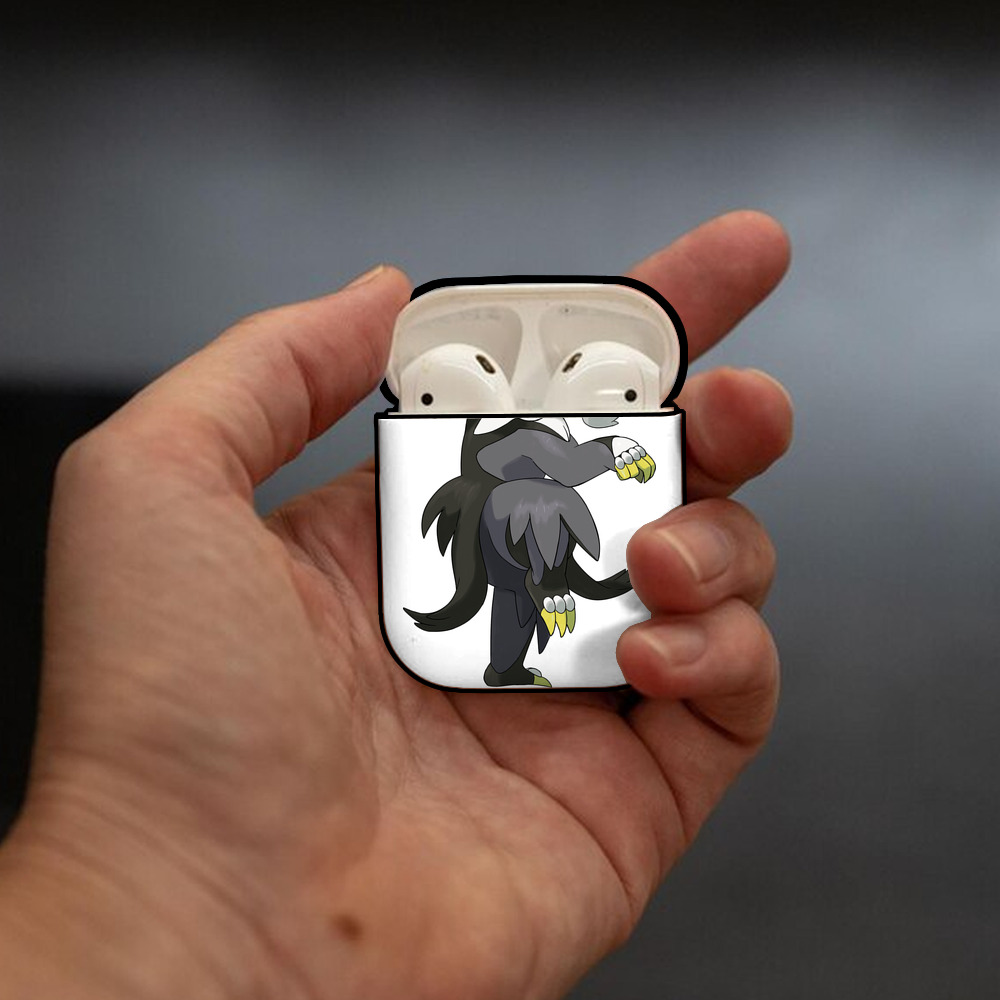 ポケットモンスター Pokémon AirPods 第2世代保護ケース ハードシェル ブラック 耐衝撃・防指紋・カラビナ付き