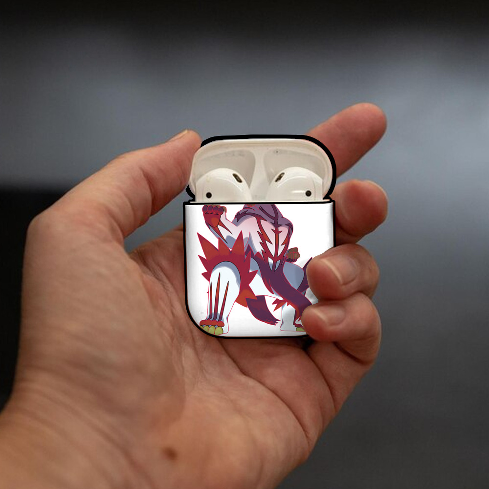 ポケットモンスター Pokémon AirPods 第2世代保護ケース ハードシェル ブラック 耐衝撃・防指紋・カラビナ付き