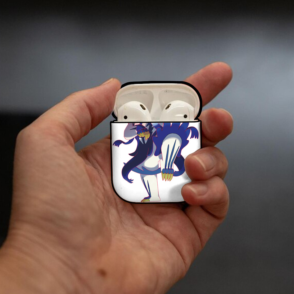 ポケットモンスター Pokémon AirPods 第2世代保護ケース ハードシェル ブラック 耐衝撃・防指紋・カラビナ付き