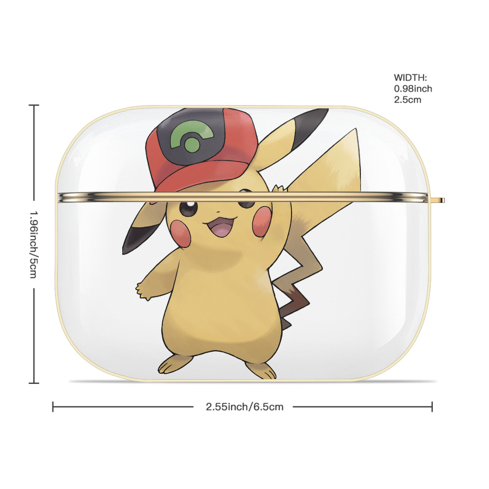 ポケットモンスター Pokémon 【AirPods Pro用】ハードシェル保護ケース｜耐衝撃・防指紋・カラビナ付き商品仕様