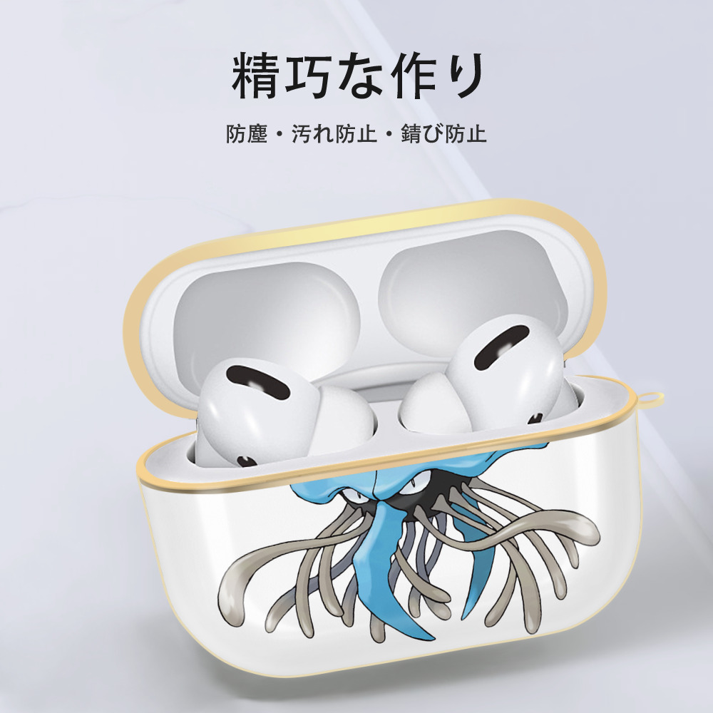 ポケットモンスター Pokémon 【AirPods Pro用】ハードシェル保護ケース｜耐衝撃・防指紋・カラビナ付き商品仕様