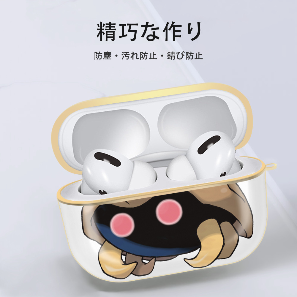 ポケットモンスター Pokémon 【AirPods Pro用】ハードシェル保護ケース｜耐衝撃・防指紋・カラビナ付き商品仕様