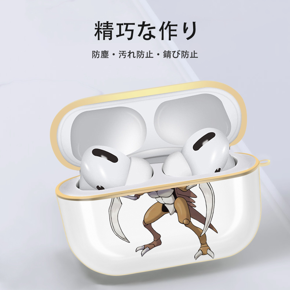 ポケットモンスター Pokémon 【AirPods Pro用】ハードシェル保護ケース｜耐衝撃・防指紋・カラビナ付き商品仕様