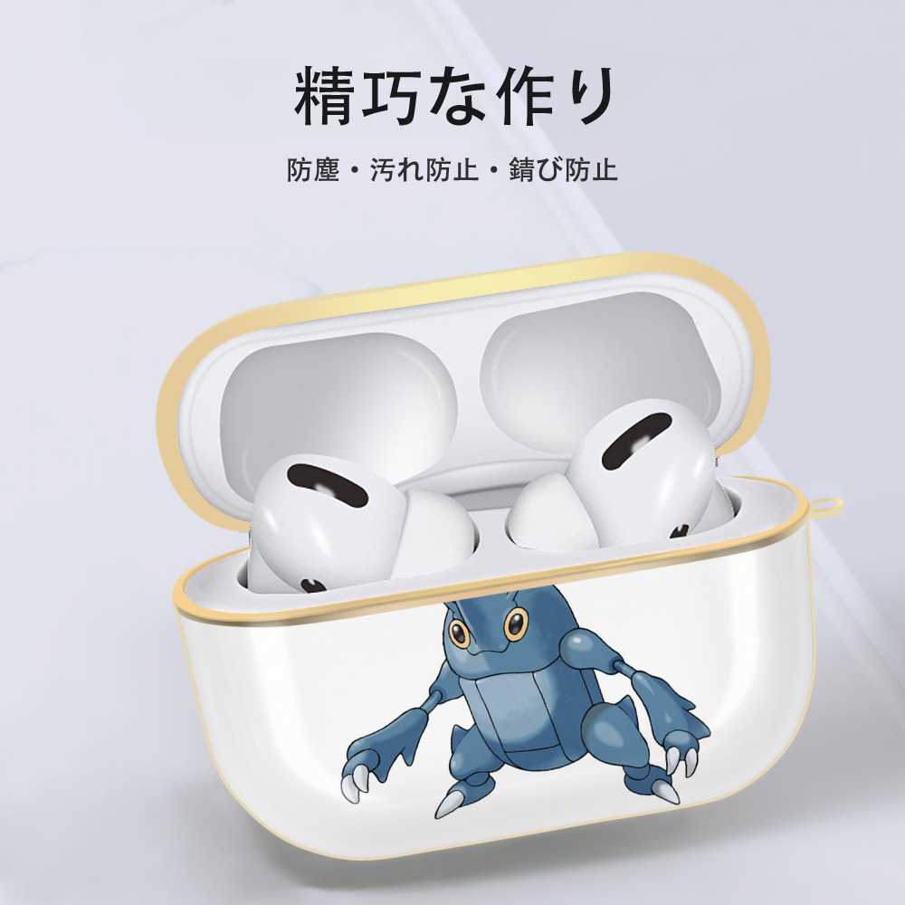ポケットモンスター Pokémon 【AirPods Pro用】ハードシェル保護ケース｜耐衝撃・防指紋・カラビナ付き商品仕様