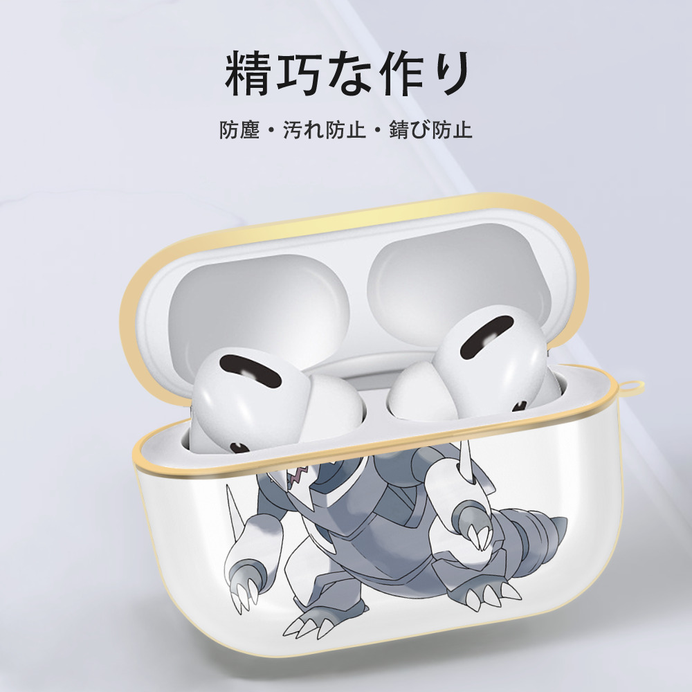 ポケットモンスター Pokémon 【AirPods Pro用】ハードシェル保護ケース｜耐衝撃・防指紋・カラビナ付き商品仕様
