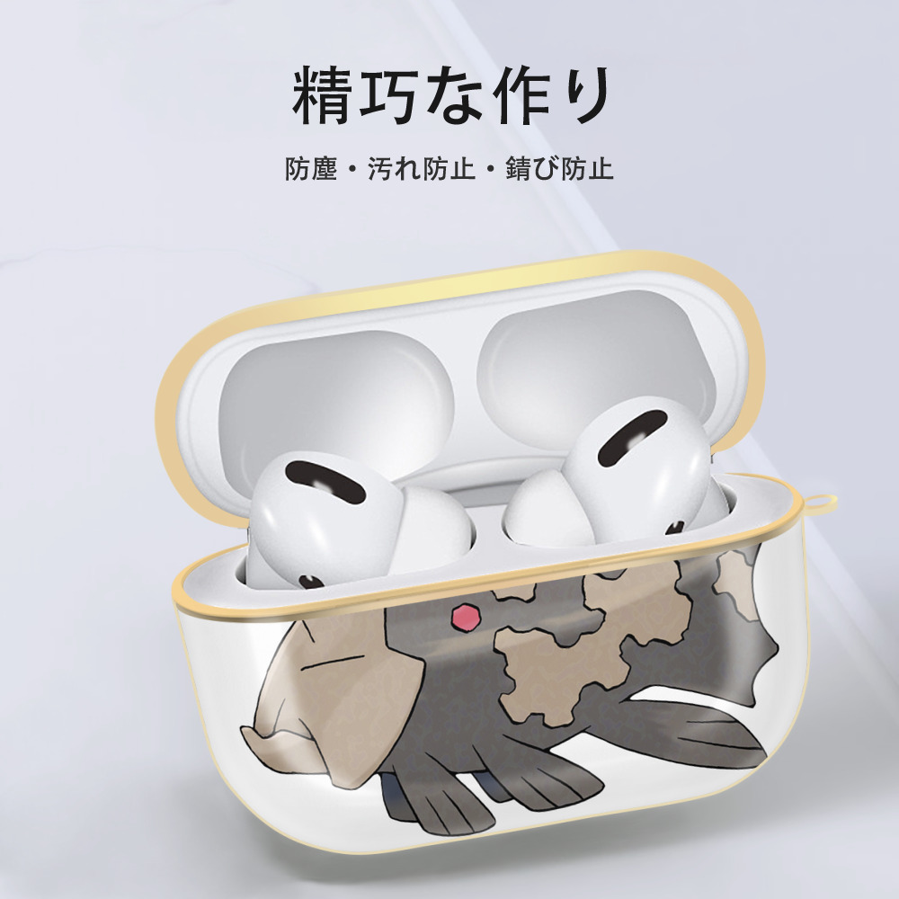 ポケットモンスター Pokémon 【AirPods Pro用】ハードシェル保護ケース｜耐衝撃・防指紋・カラビナ付き商品仕様