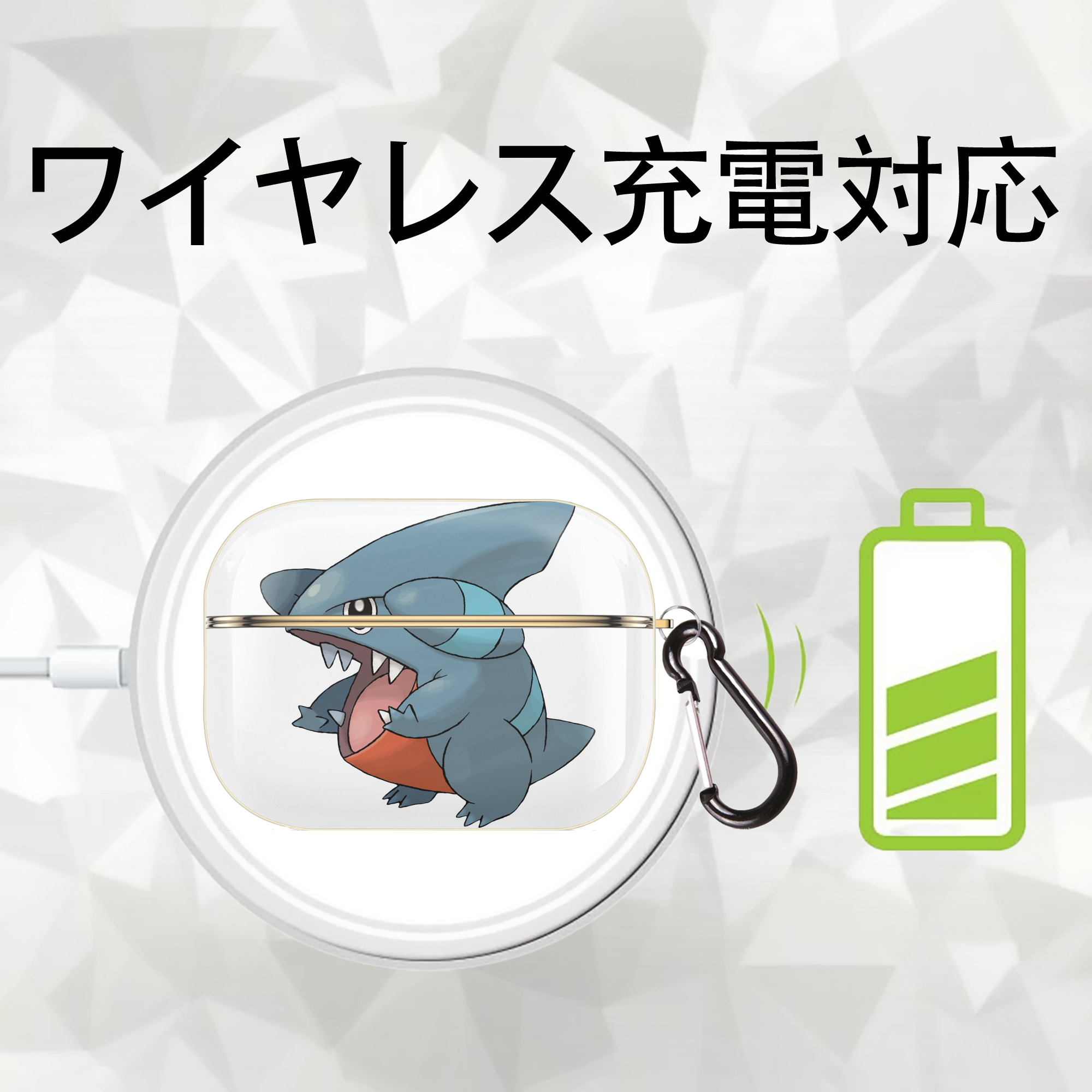 ポケットモンスター Pokémon 【AirPods Pro用】ハードシェル保護ケース｜耐衝撃・防指紋・カラビナ付き商品仕様