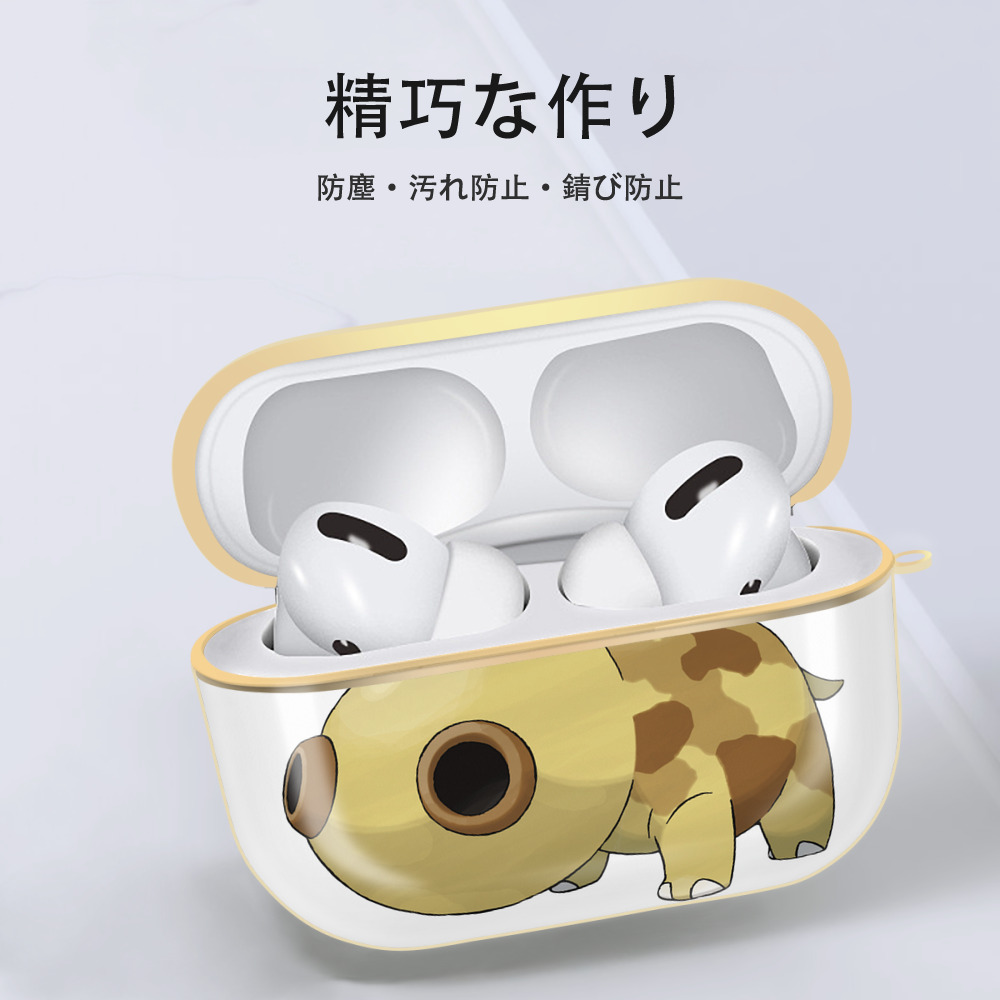 ポケットモンスター Pokémon 【AirPods Pro用】ハードシェル保護ケース｜耐衝撃・防指紋・カラビナ付き商品仕様