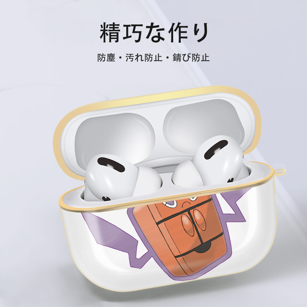 ポケットモンスター Pokémon 【AirPods Pro用】ハードシェル保護ケース｜耐衝撃・防指紋・カラビナ付き商品仕様
