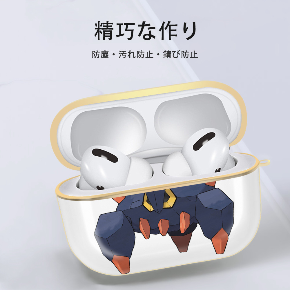 ポケットモンスター Pokémon 【AirPods Pro用】ハードシェル保護ケース｜耐衝撃・防指紋・カラビナ付き商品仕様