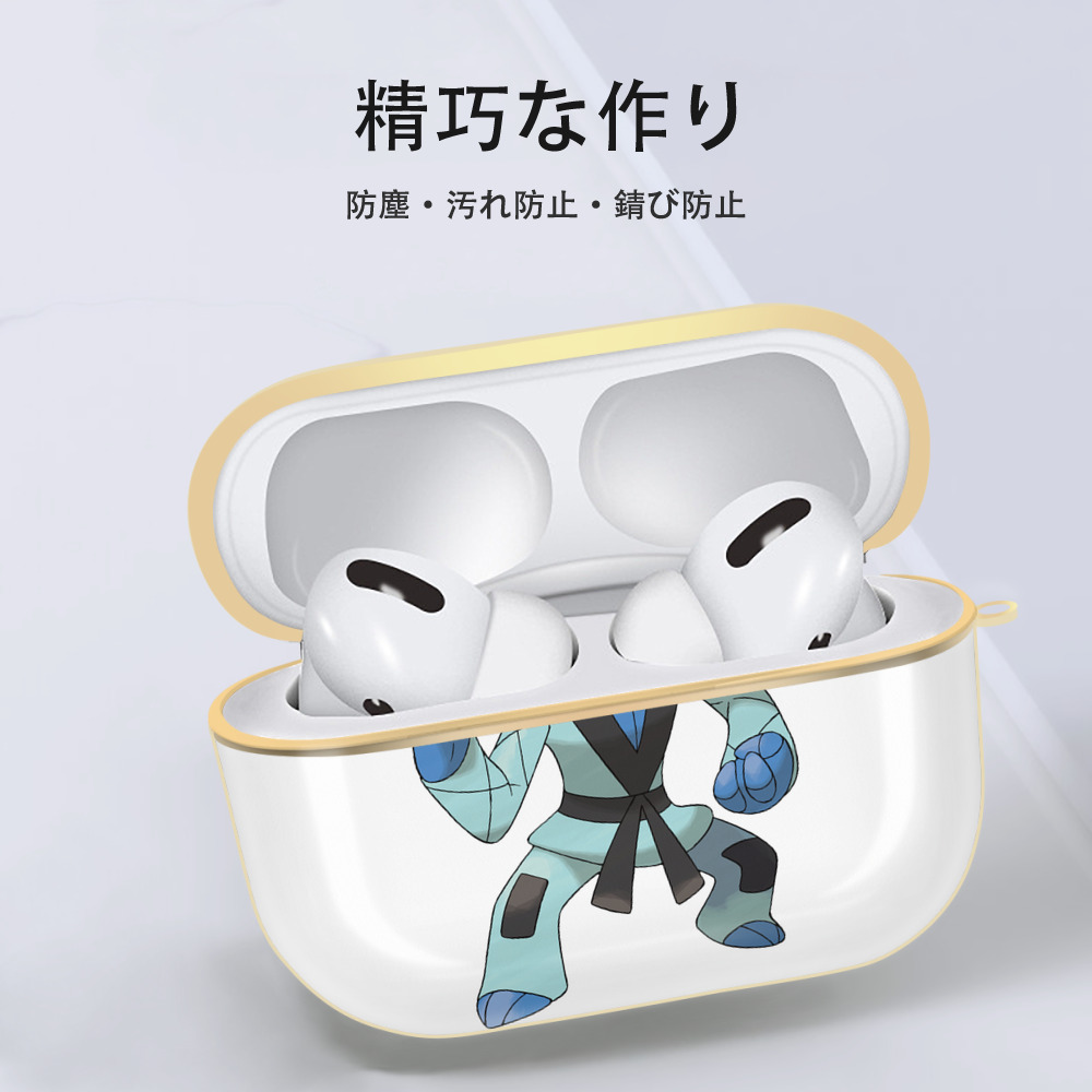 ポケットモンスター Pokémon 【AirPods Pro用】ハードシェル保護ケース｜耐衝撃・防指紋・カラビナ付き商品仕様