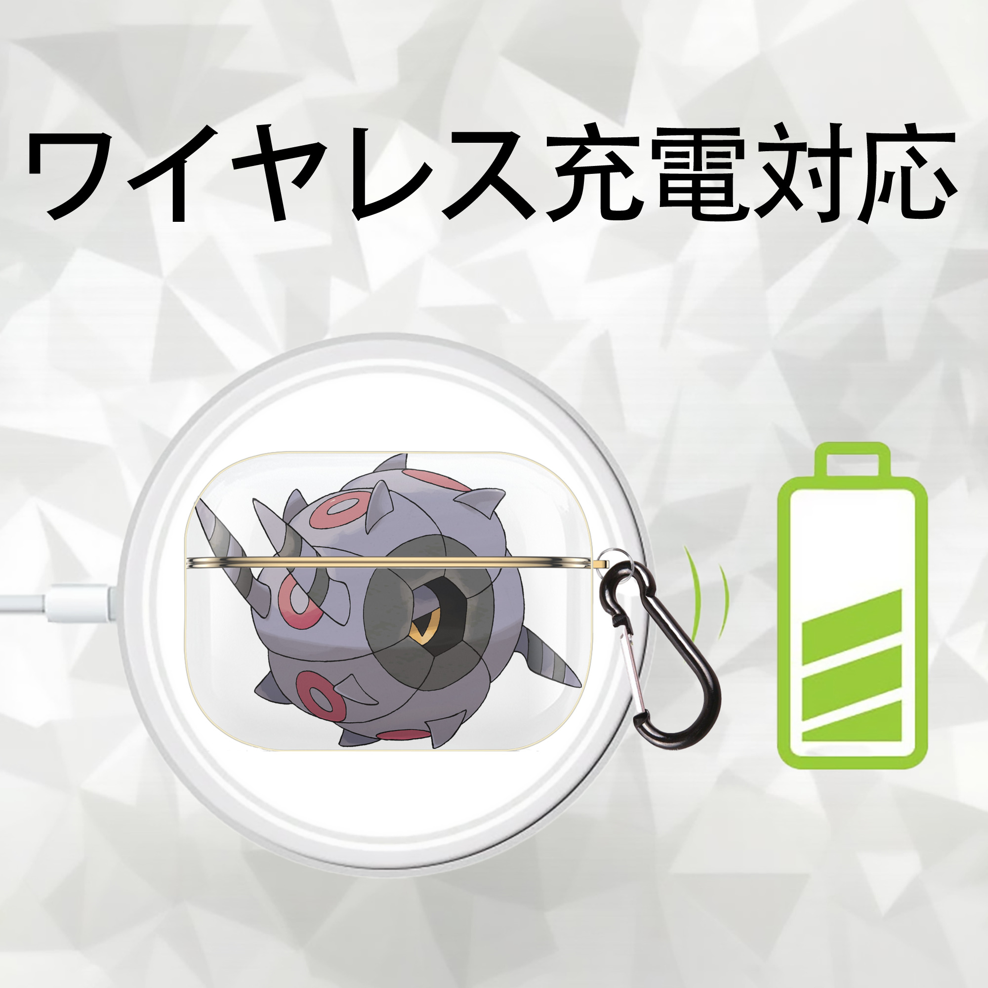 ポケットモンスター Pokémon 【AirPods Pro用】ハードシェル保護ケース｜耐衝撃・防指紋・カラビナ付き商品仕様