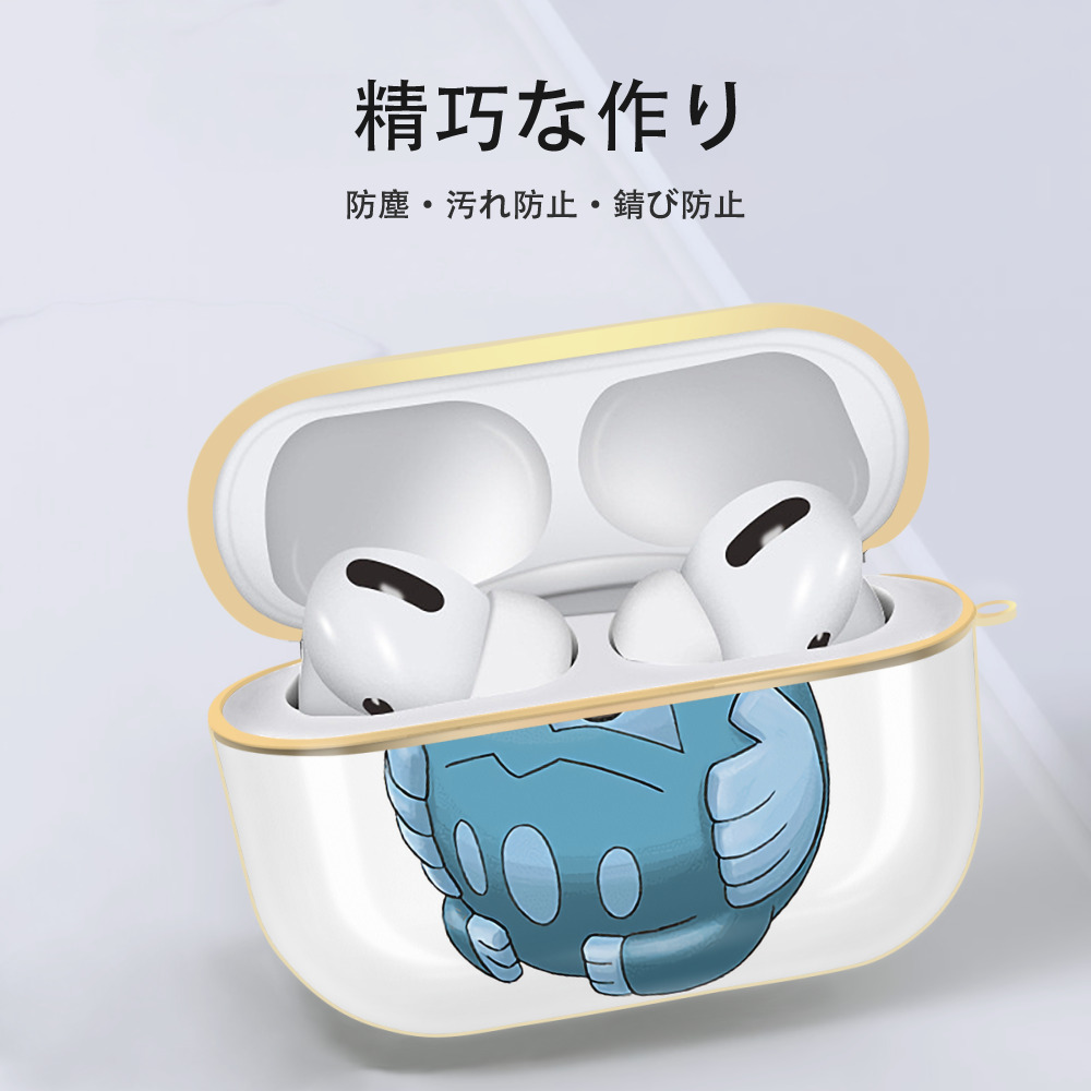 ポケットモンスター Pokémon 【AirPods Pro用】ハードシェル保護ケース｜耐衝撃・防指紋・カラビナ付き商品仕様