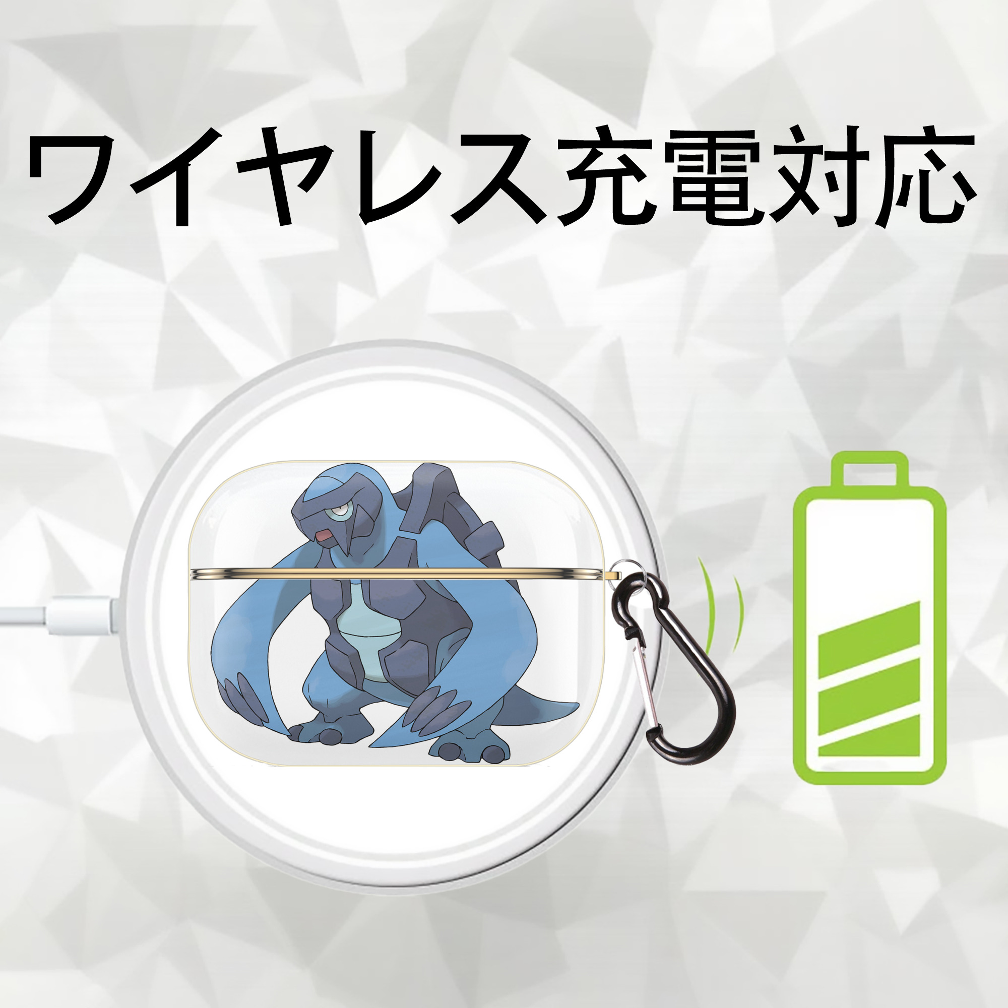 ポケットモンスター Pokémon 【AirPods Pro用】ハードシェル保護ケース｜耐衝撃・防指紋・カラビナ付き商品仕様