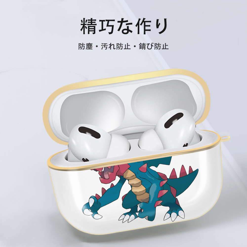 ポケットモンスター Pokémon 【AirPods Pro用】ハードシェル保護ケース｜耐衝撃・防指紋・カラビナ付き商品仕様