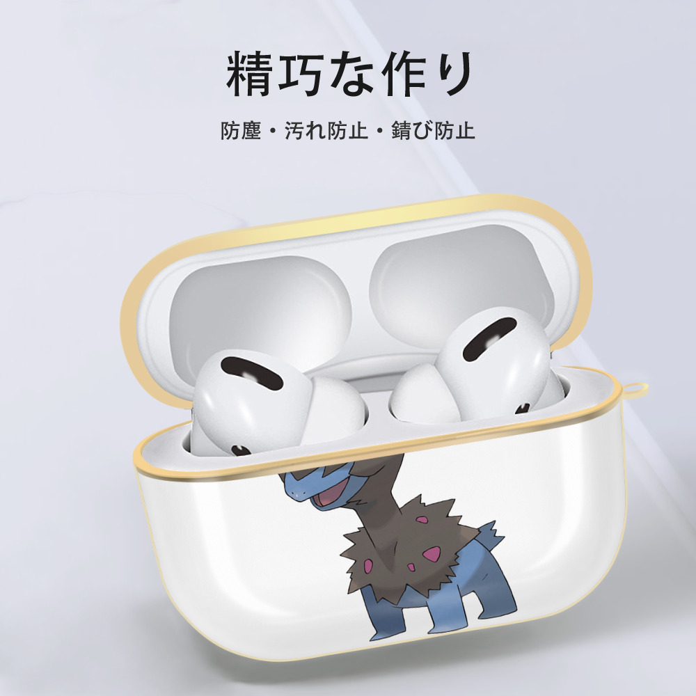 ポケットモンスター Pokémon 【AirPods Pro用】ハードシェル保護ケース｜耐衝撃・防指紋・カラビナ付き商品仕様
