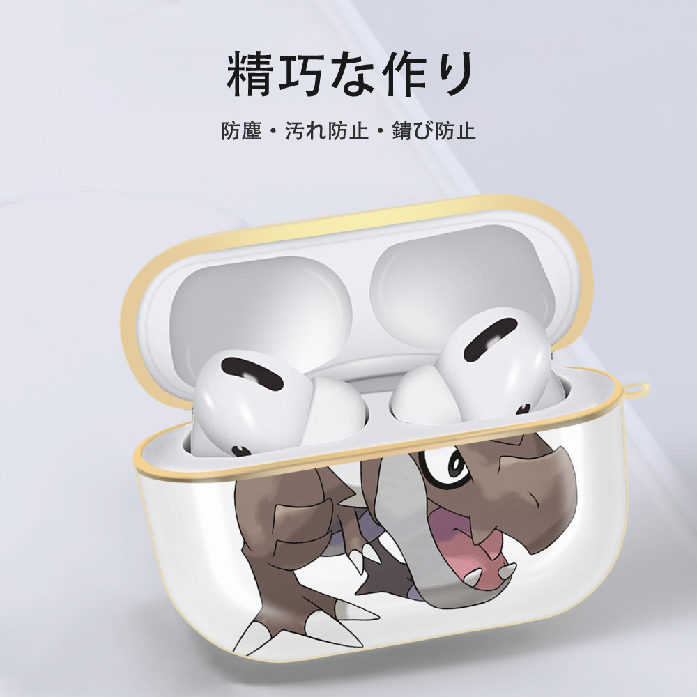 ポケットモンスター Pokémon 【AirPods Pro用】ハードシェル保護ケース｜耐衝撃・防指紋・カラビナ付き商品仕様