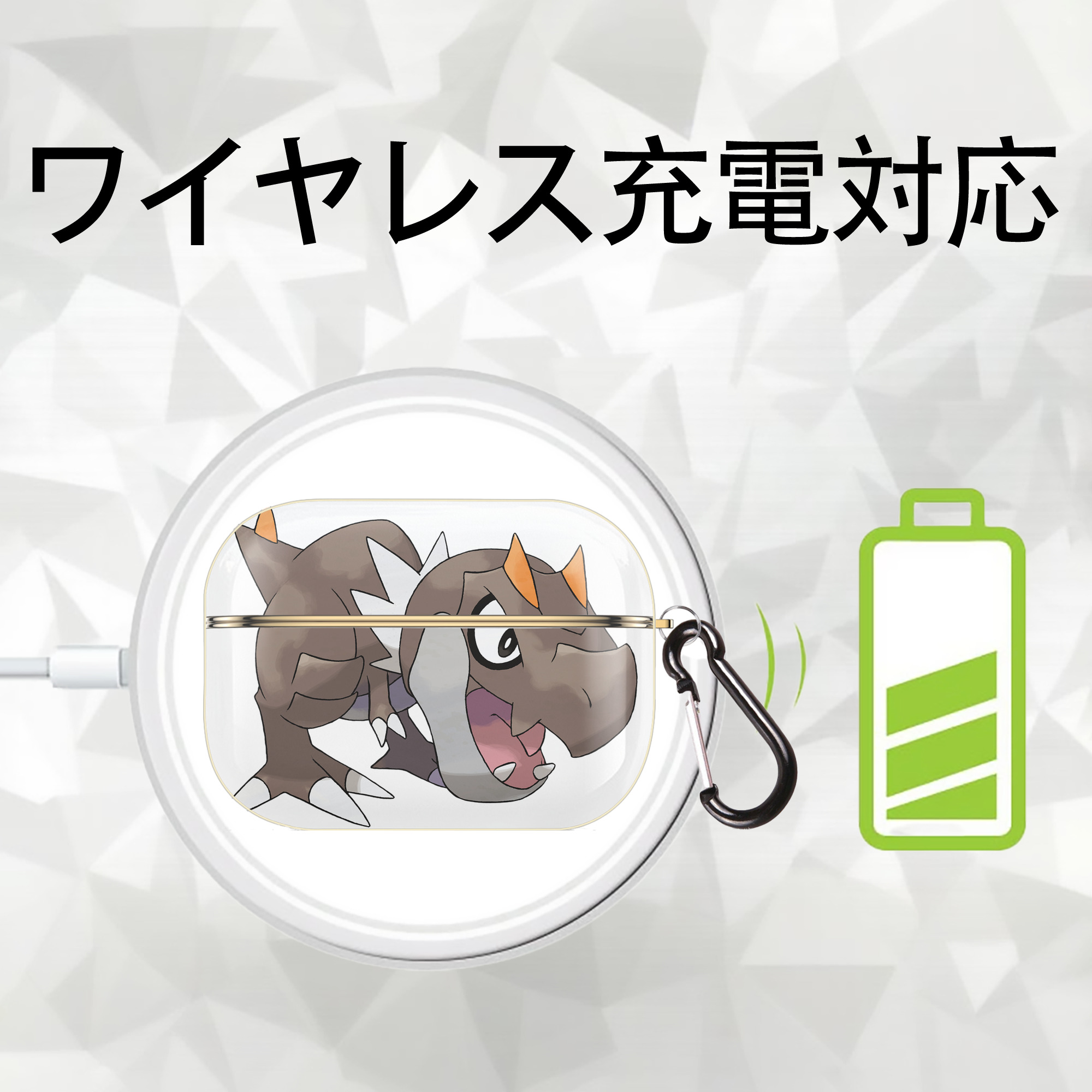 ポケットモンスター Pokémon 【AirPods Pro用】ハードシェル保護ケース｜耐衝撃・防指紋・カラビナ付き商品仕様