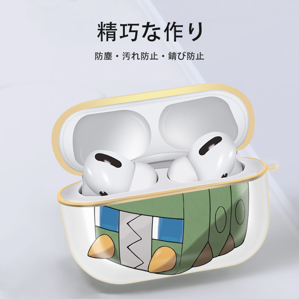 ポケットモンスター Pokémon 【AirPods Pro用】ハードシェル保護ケース｜耐衝撃・防指紋・カラビナ付き商品仕様