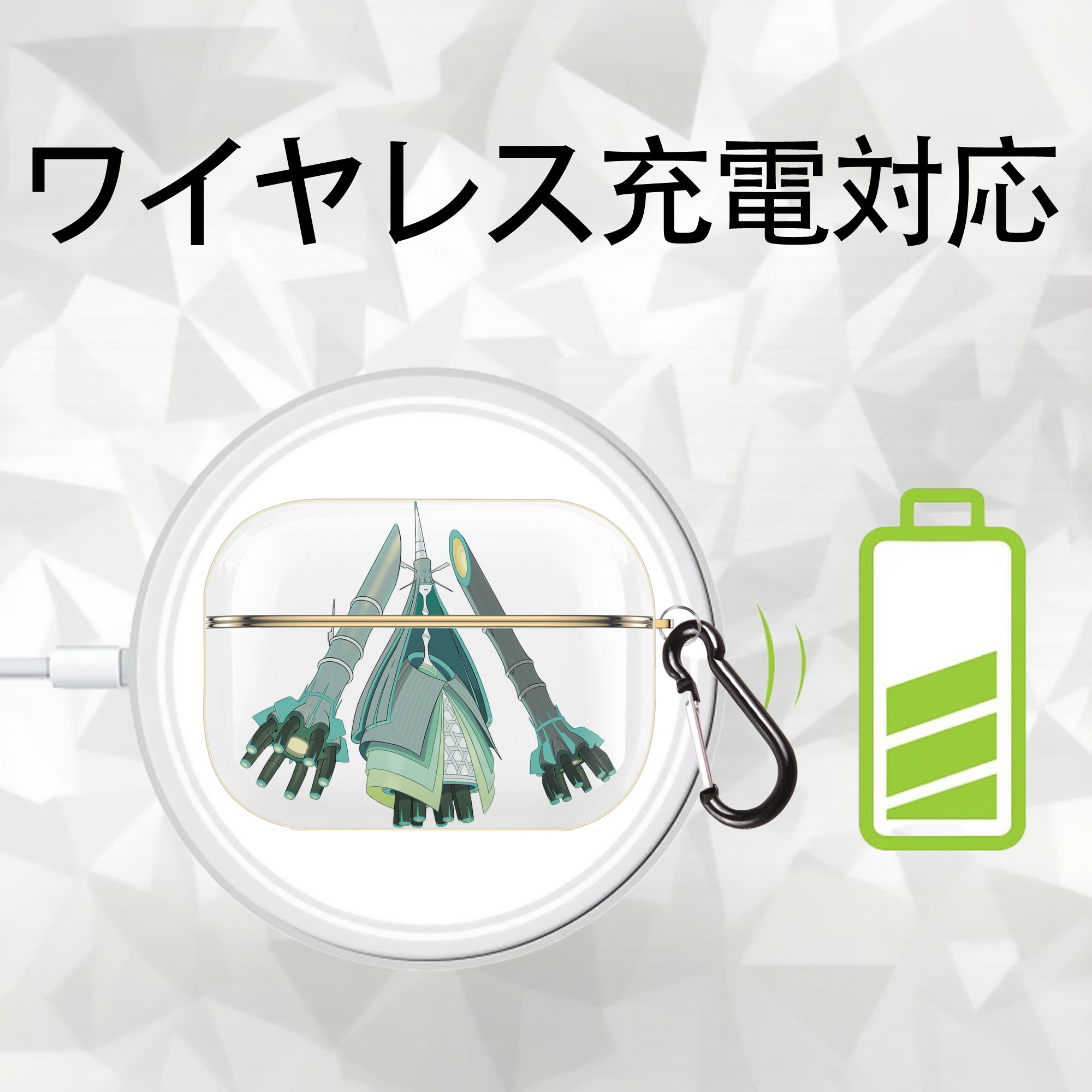 ポケットモンスター Pokémon 【AirPods Pro用】ハードシェル保護ケース｜耐衝撃・防指紋・カラビナ付き商品仕様