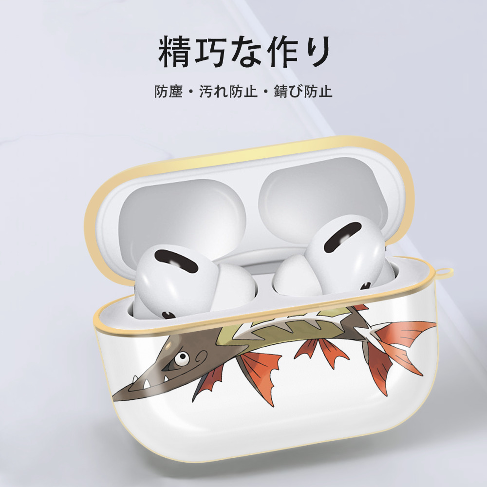 ポケットモンスター Pokémon 【AirPods Pro用】ハードシェル保護ケース｜耐衝撃・防指紋・カラビナ付き商品仕様