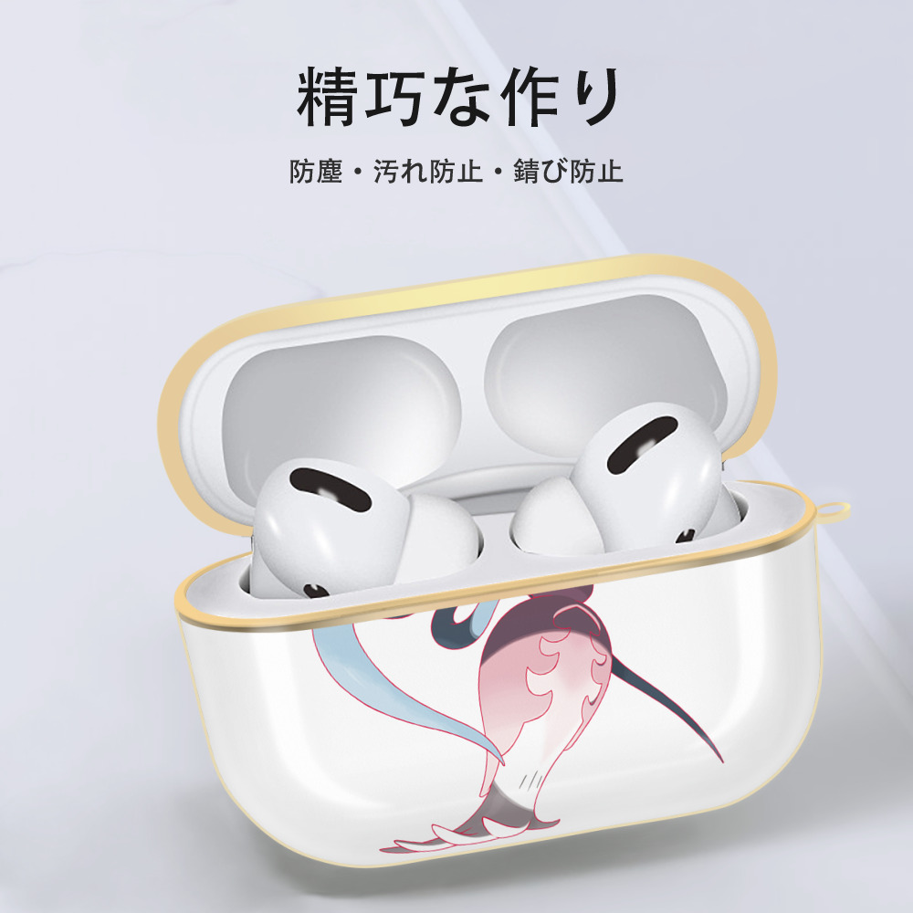 ポケットモンスター Pokémon 【AirPods Pro用】ハードシェル保護ケース｜耐衝撃・防指紋・カラビナ付き商品仕様