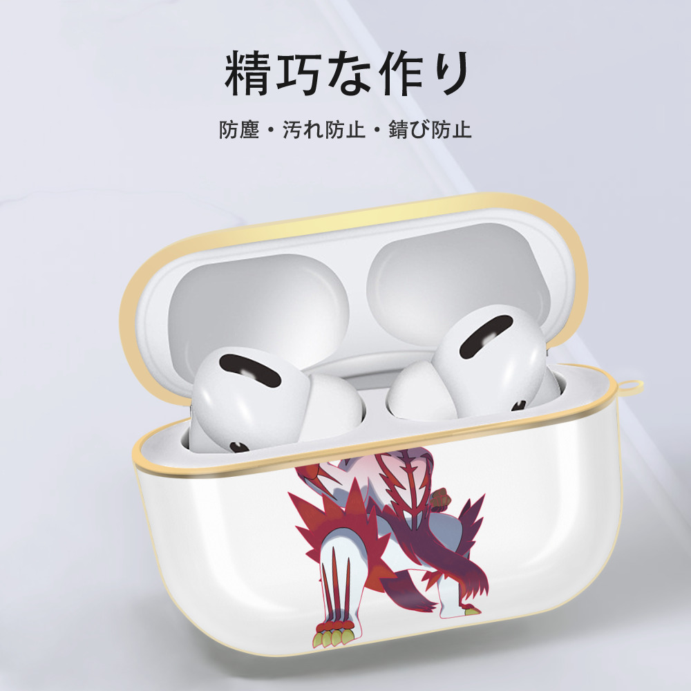 ポケットモンスター Pokémon 【AirPods Pro用】ハードシェル保護ケース｜耐衝撃・防指紋・カラビナ付き商品仕様