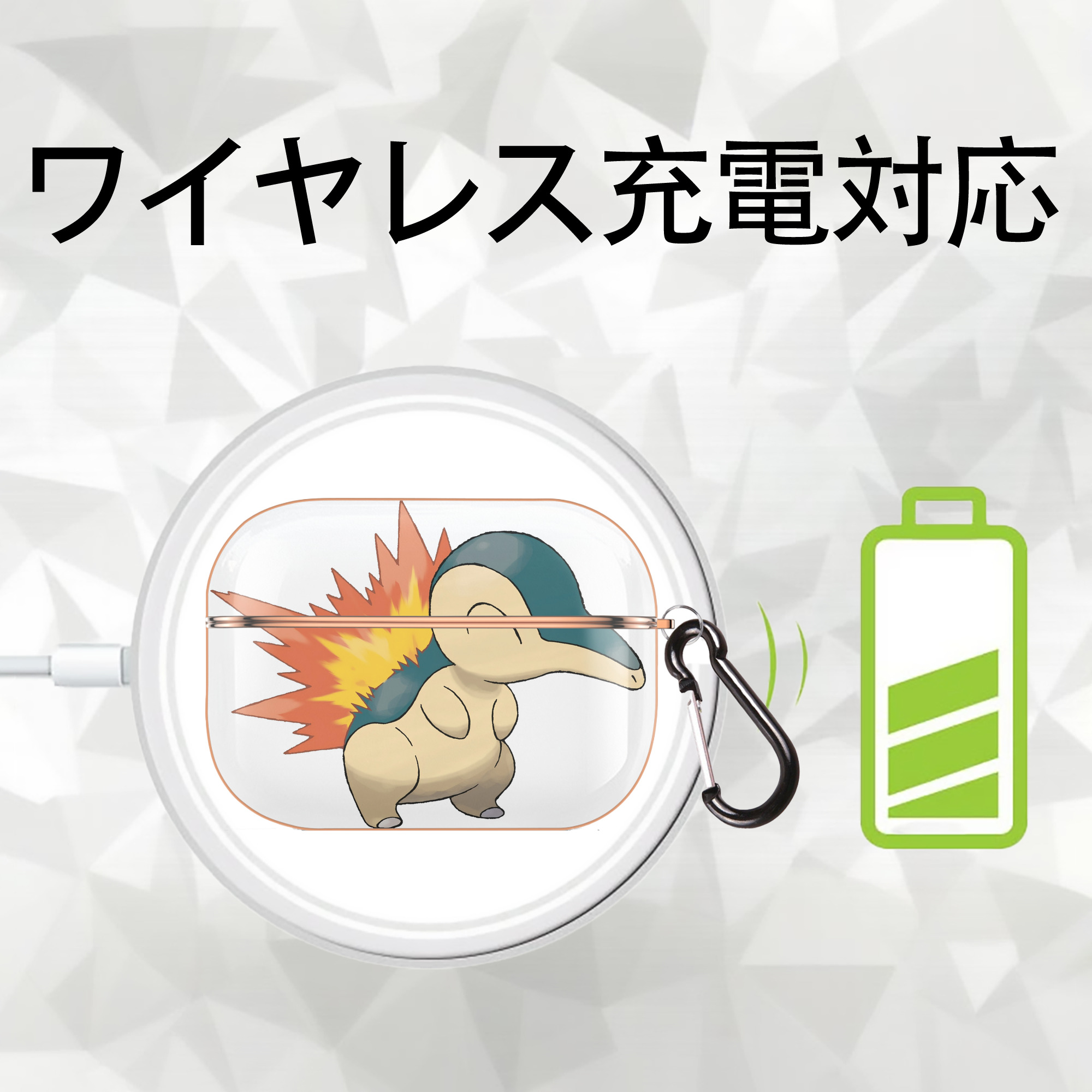 ポケットモンスター Pokémon 【AirPods Pro用】ハードシェル保護ケース｜耐衝撃・防指紋・カラビナ付き商品仕様