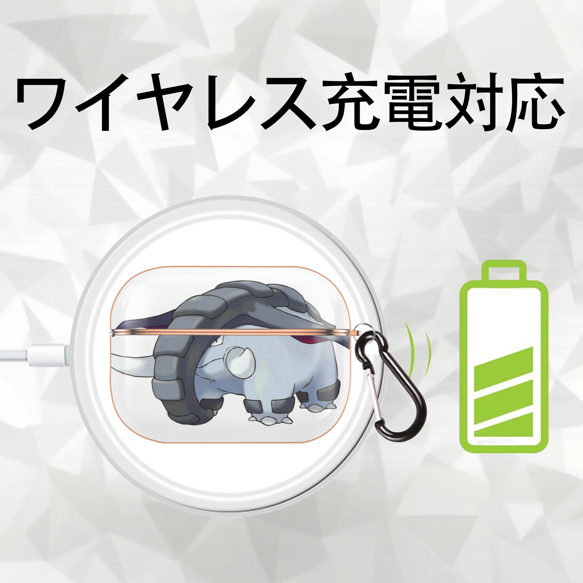 ポケットモンスター Pokémon 【AirPods Pro用】ハードシェル保護ケース｜耐衝撃・防指紋・カラビナ付き商品仕様