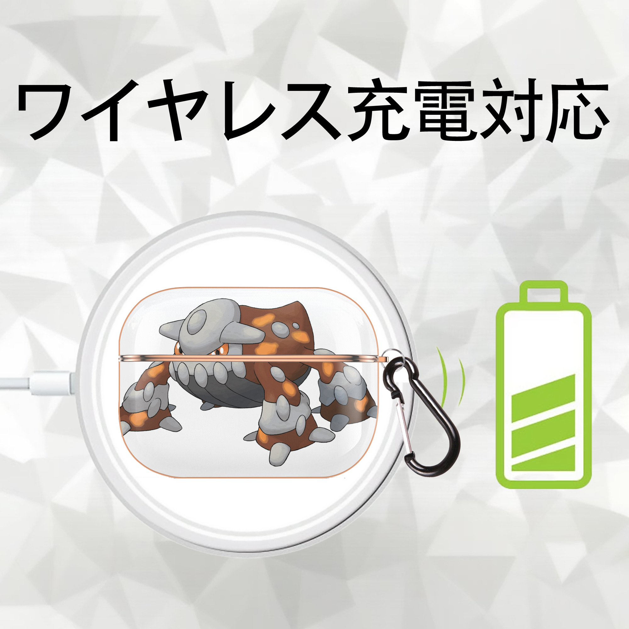 ポケットモンスター Pokémon 【AirPods Pro用】ハードシェル保護ケース｜耐衝撃・防指紋・カラビナ付き商品仕様