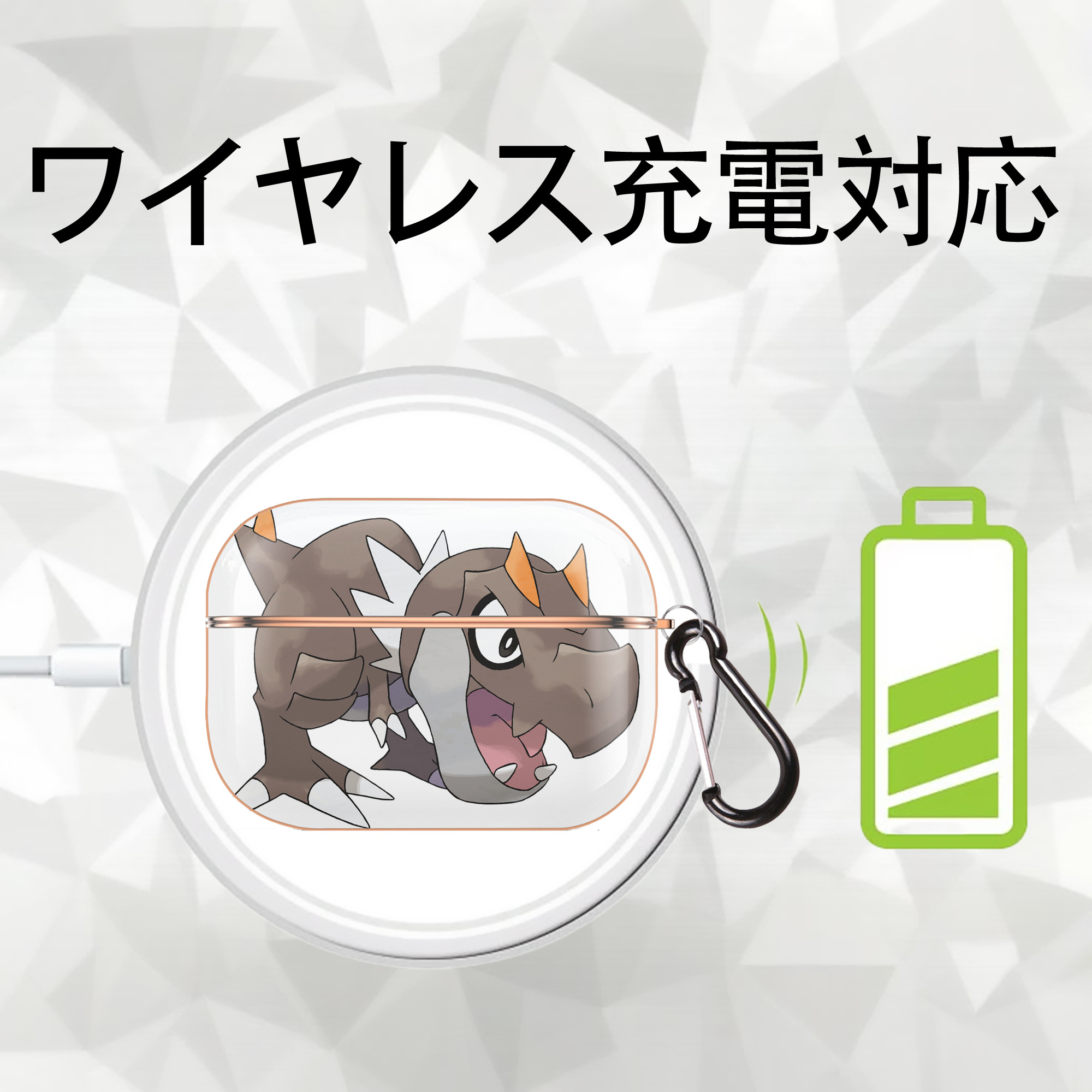 ポケットモンスター Pokémon 【AirPods Pro用】ハードシェル保護ケース｜耐衝撃・防指紋・カラビナ付き商品仕様