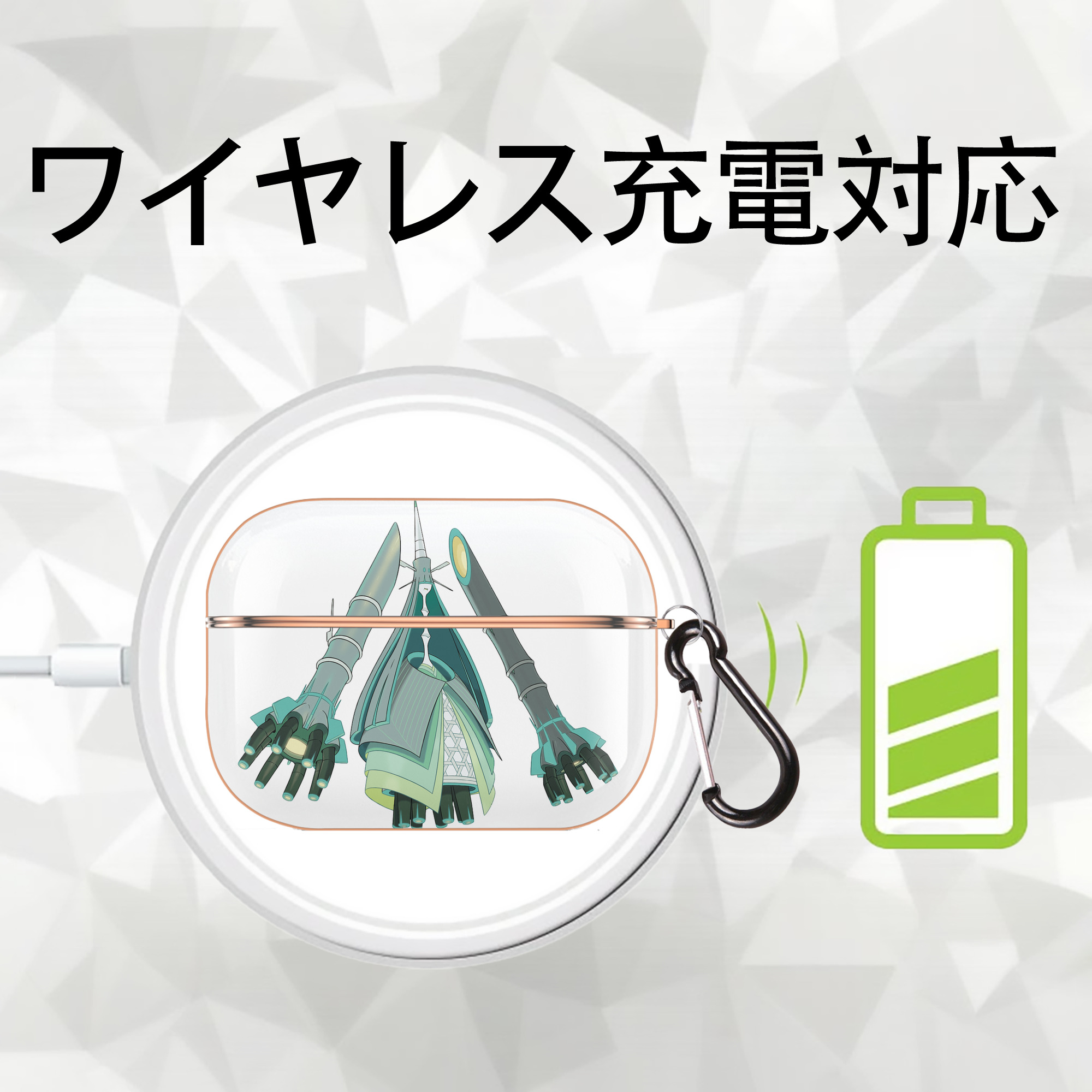 ポケットモンスター Pokémon 【AirPods Pro用】ハードシェル保護ケース｜耐衝撃・防指紋・カラビナ付き商品仕様