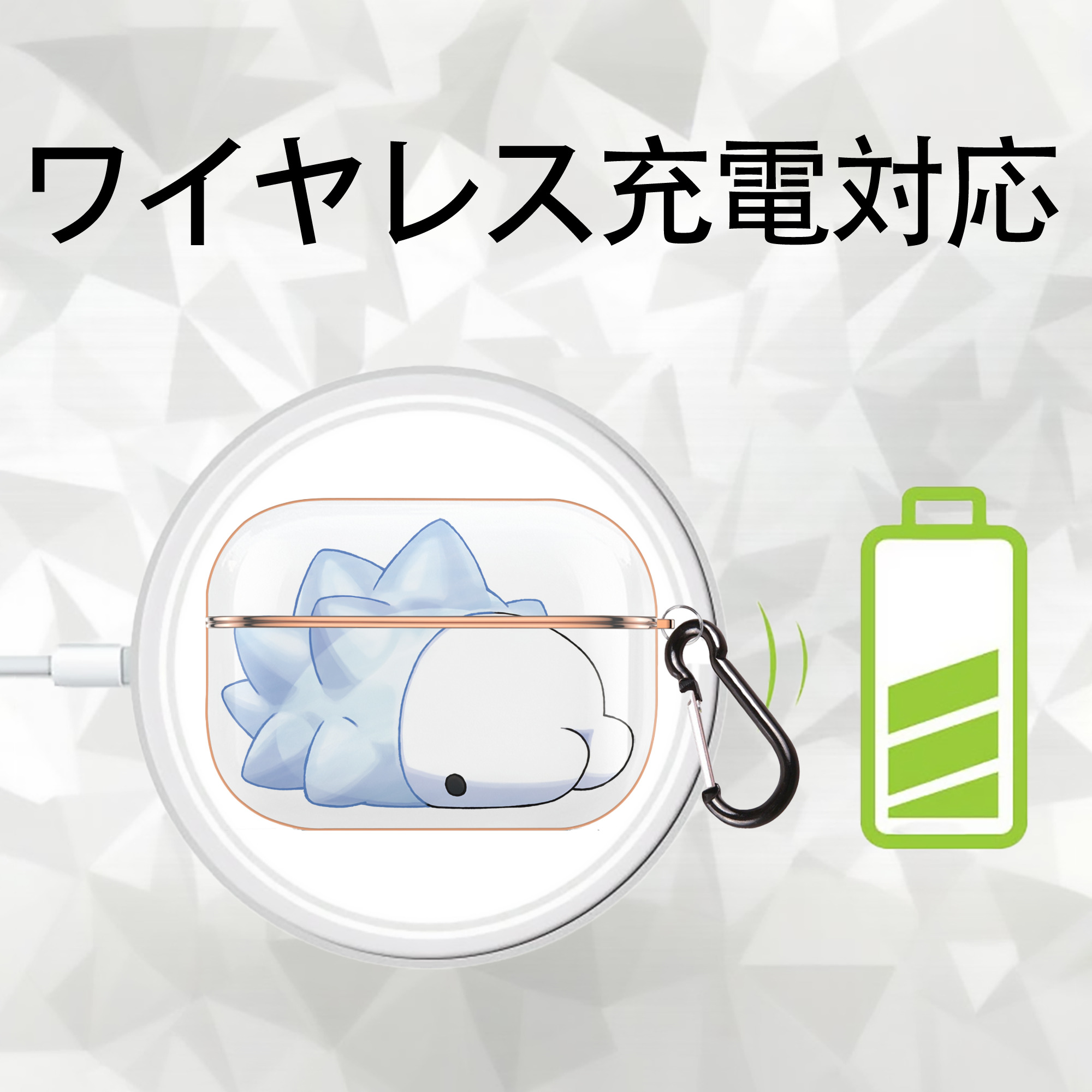 ポケットモンスター Pokémon 【AirPods Pro用】ハードシェル保護ケース｜耐衝撃・防指紋・カラビナ付き商品仕様