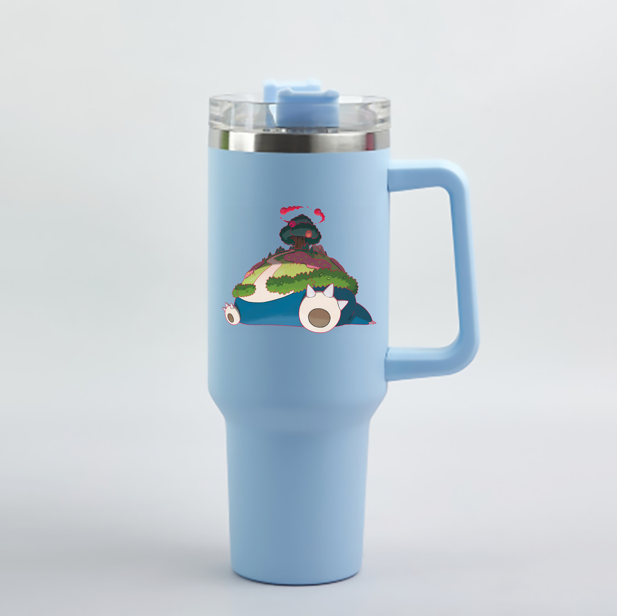 （画像用） ポケットモンスター Pokémon 1200mL車用タンブラー - クリスタルステッカー（プラスチックストロー付き）