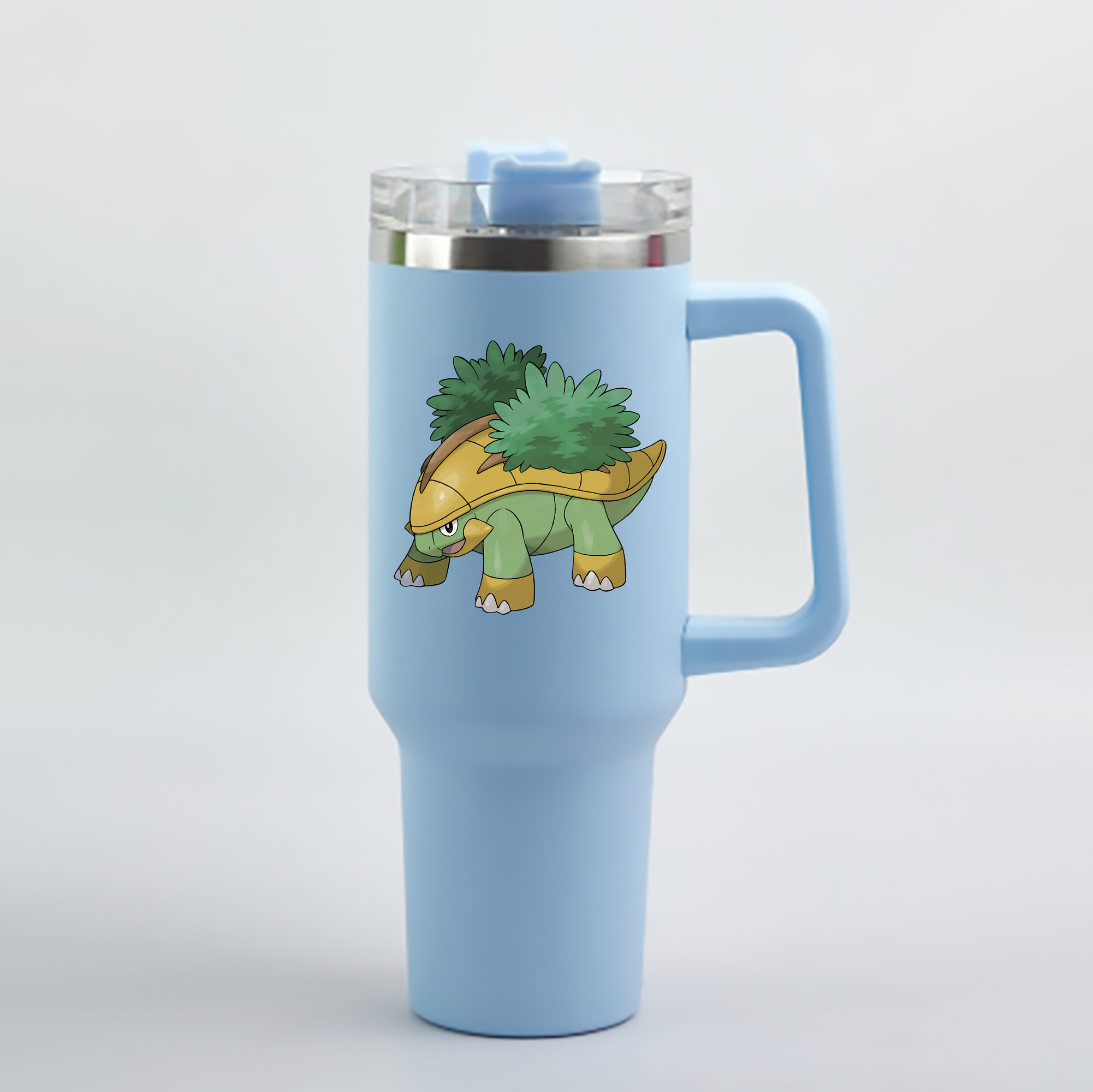 （画像用） ポケットモンスター Pokémon 1200mL車用タンブラー - クリスタルステッカー（プラスチックストロー付き）