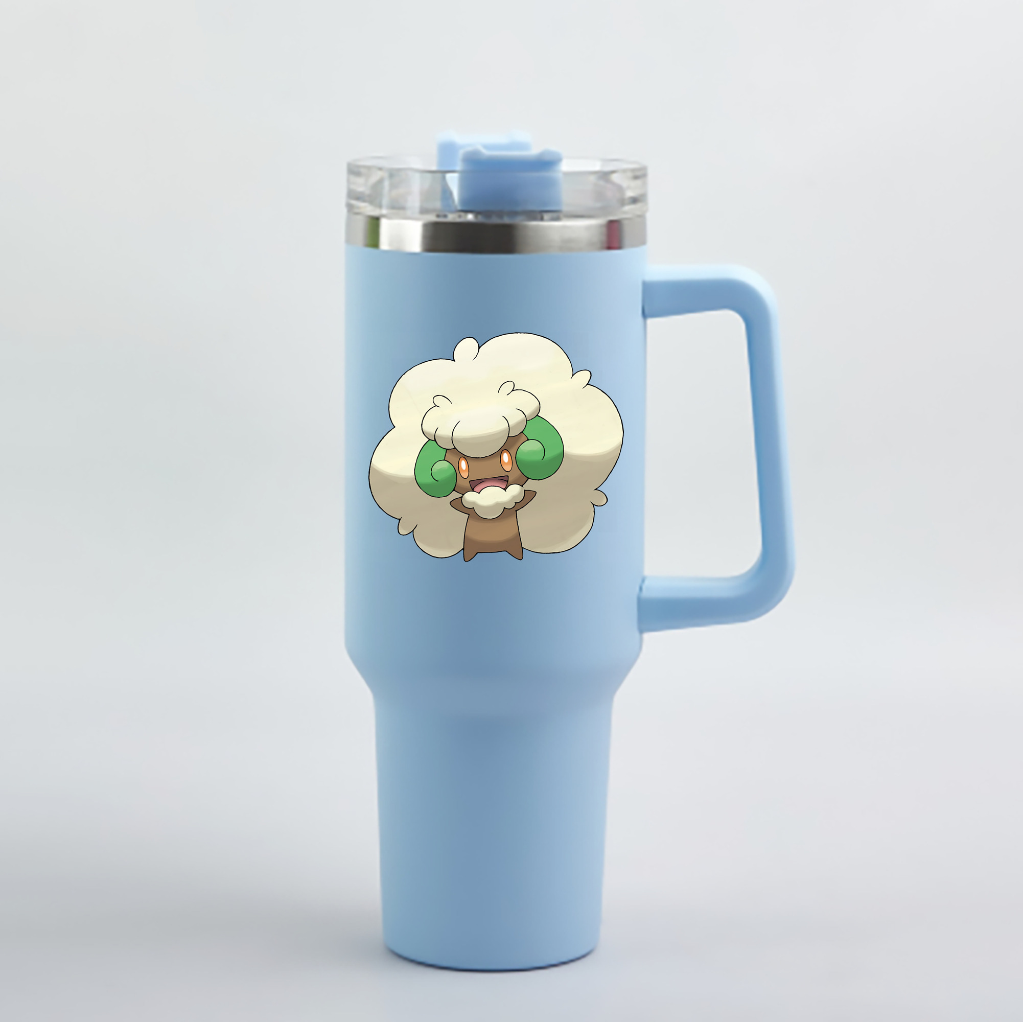 （画像用） ポケットモンスター Pokémon 1200mL車用タンブラー - クリスタルステッカー（プラスチックストロー付き）