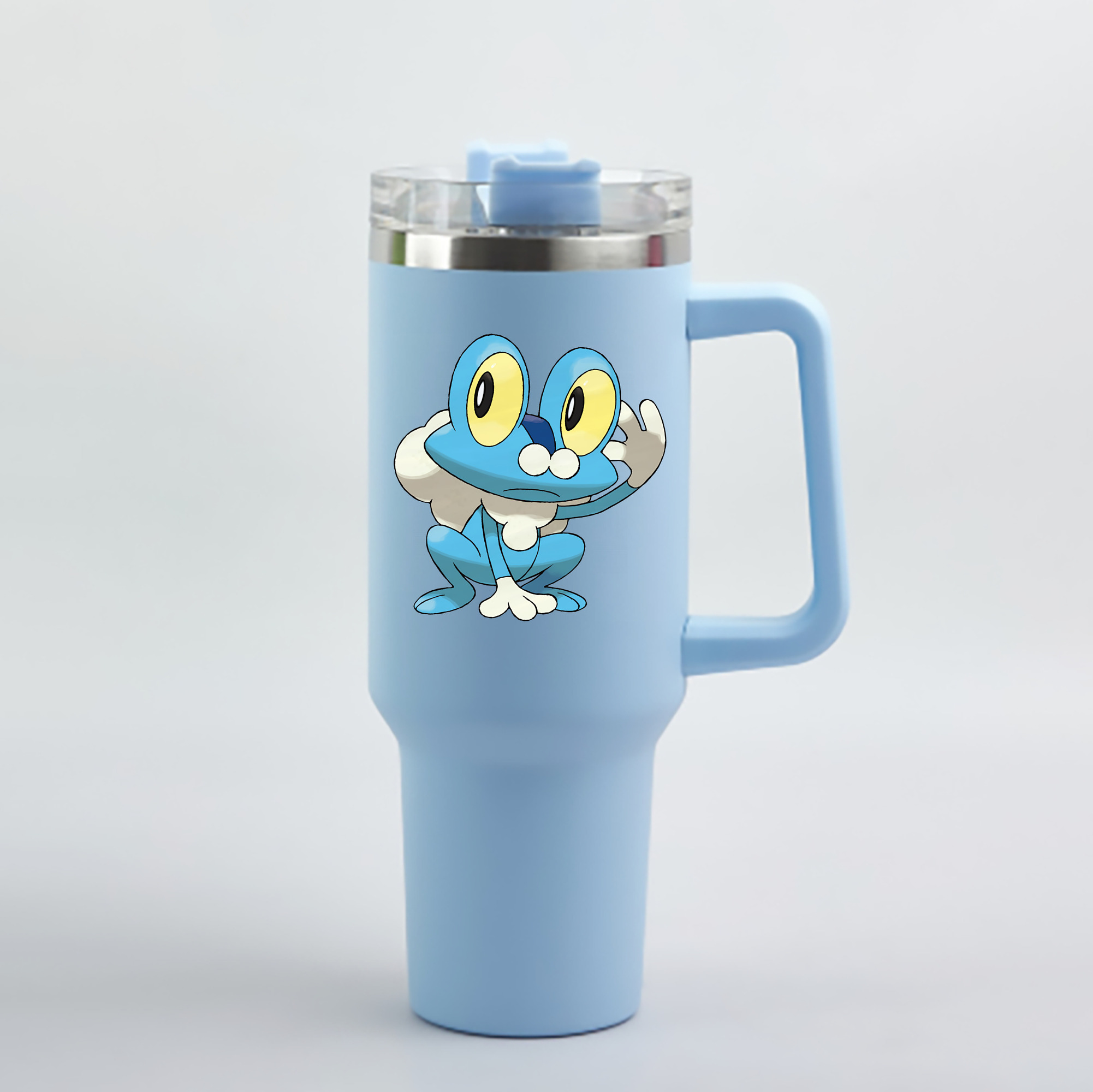 （画像用） ポケットモンスター Pokémon 1200mL車用タンブラー - クリスタルステッカー（プラスチックストロー付き）